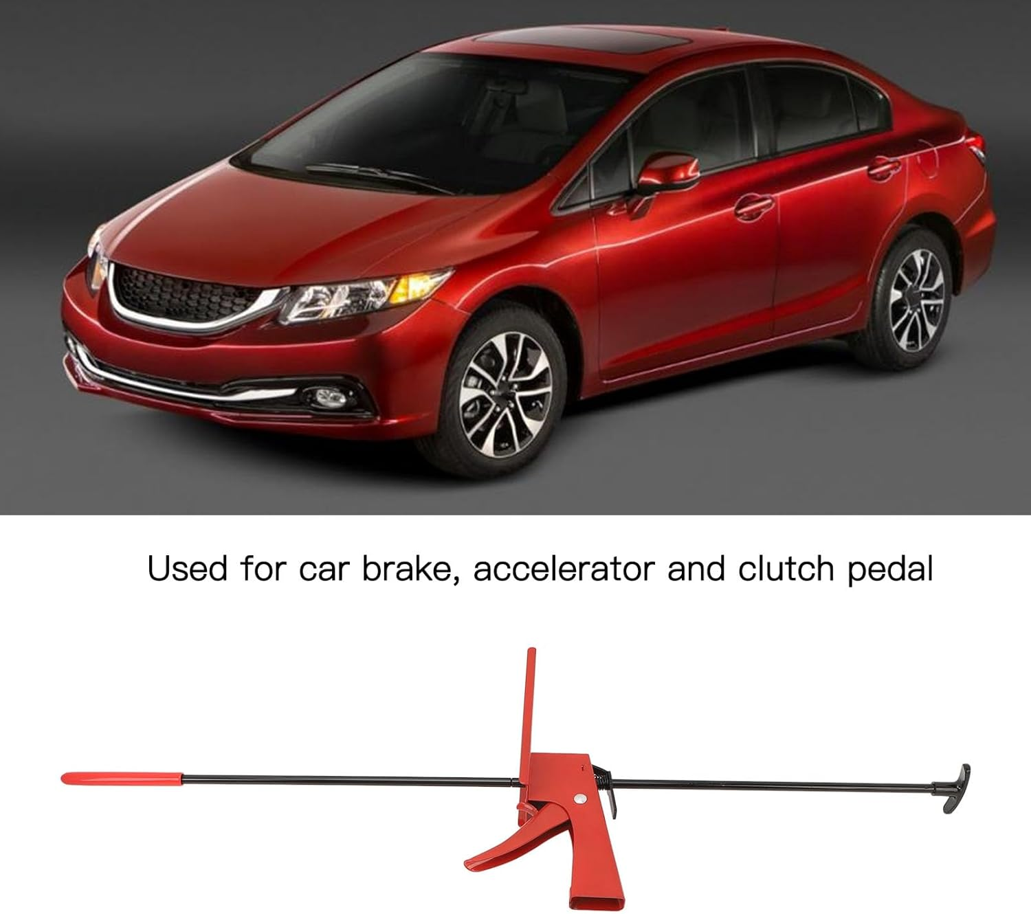 Adjustable Brake Pedal Depressor, 28 Inch Tool with Rubberized Foot for Car Brake, Accelerator, Pedal image number 1