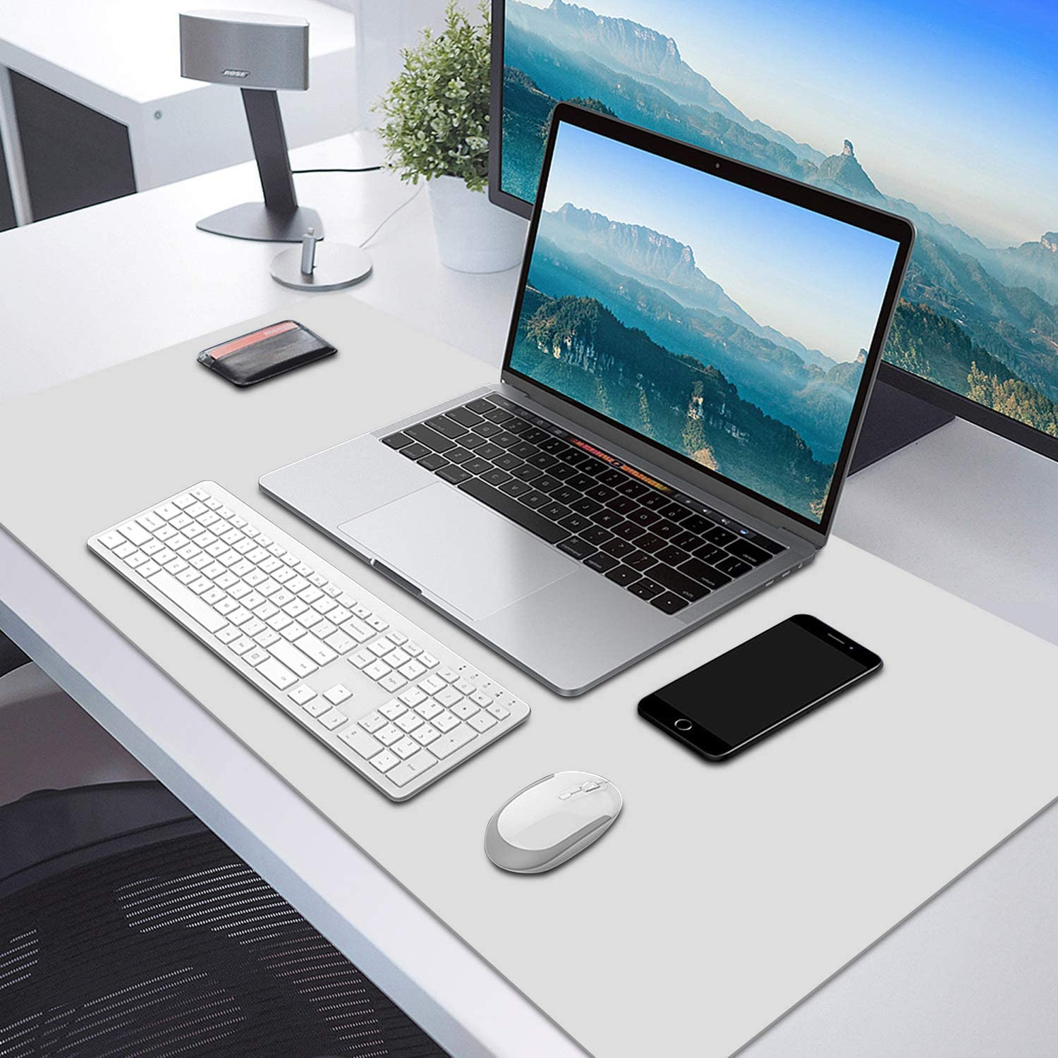 LONGFITE Extra Large Table Desk Mat Thick Silicone Place Mats Non Skid and Heatproof for Pastry Dough Rolling, Kids Craft Counter Top Protector (31.5 X15.7 Inch(80X40Cm)) image number 4