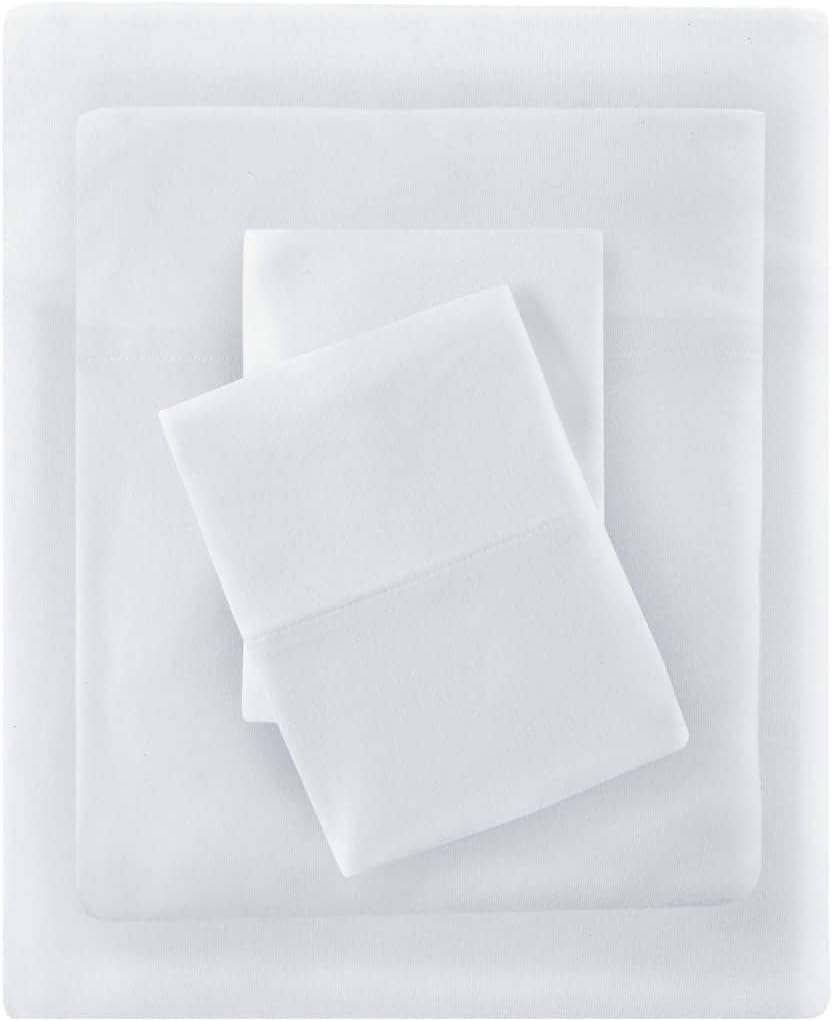 Intelligent Design ID20-693 Cotton Blend Jersey Knit Sheet Set, Full, Dark Grey image number 5