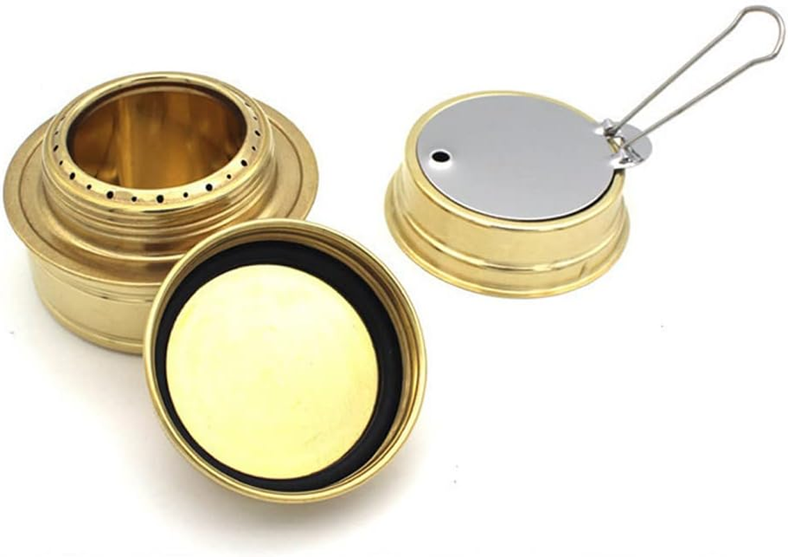 Copper Alloy Portable Mini Ultra-Light Spirit Burner Alcohol Stoves Outdoor Camping Hiking Stoves Furnace image number 1