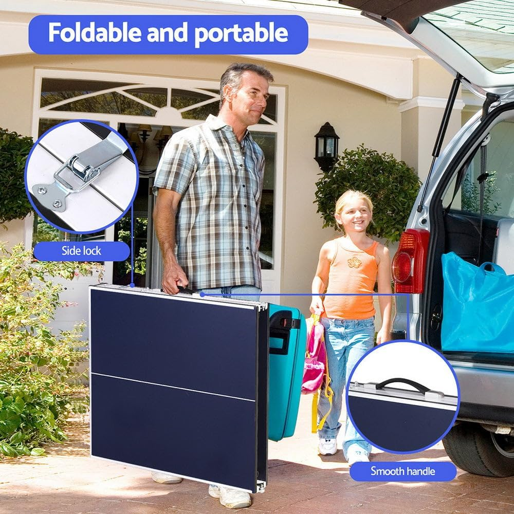 Everfit Table Tennis Ping Pong Table Portable Foldable Family Game Home Indoor image number 3