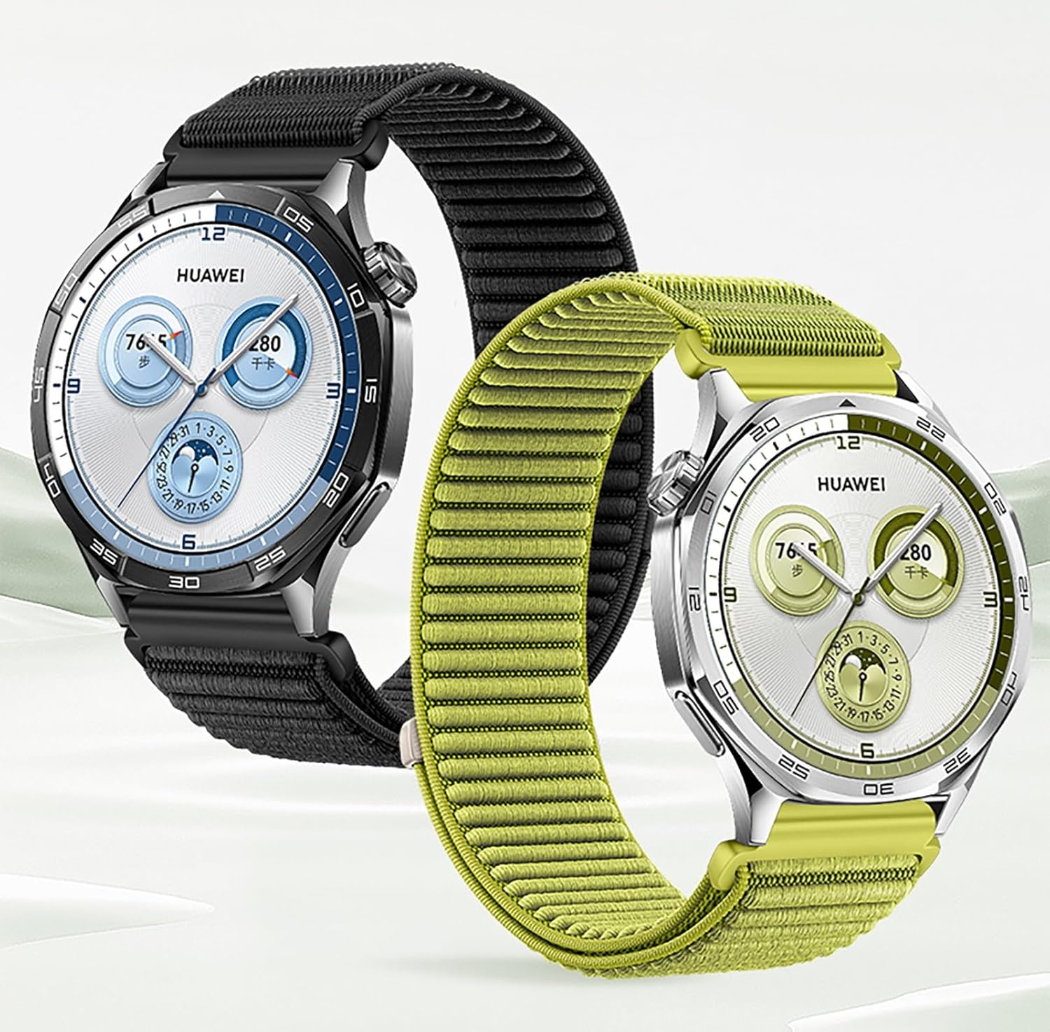 GIOPUEY Strap Compatible with Coros Pace 3, Nylon Replacement Outdoor Sport Loop Watch Strap, Braided Bracelet Strap Band image number 4