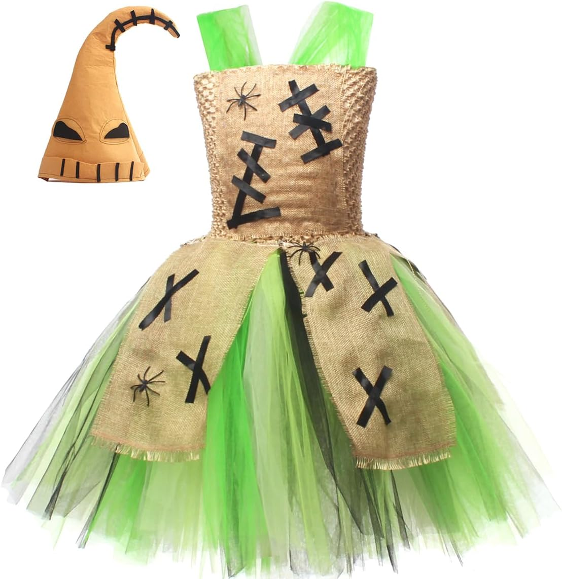 IBTOM CASTLE Cavegirl Costume Kids Indian Girls Animal Costumes for Halloween Tutu Role Play Fancy Princess Dress Party Outfits Set image number 4