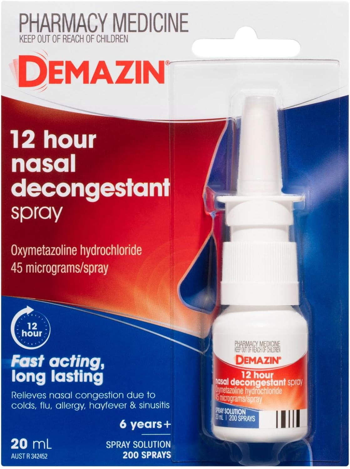 Demazin 12 Hour Nasal Decongestant 20Ml image number 3