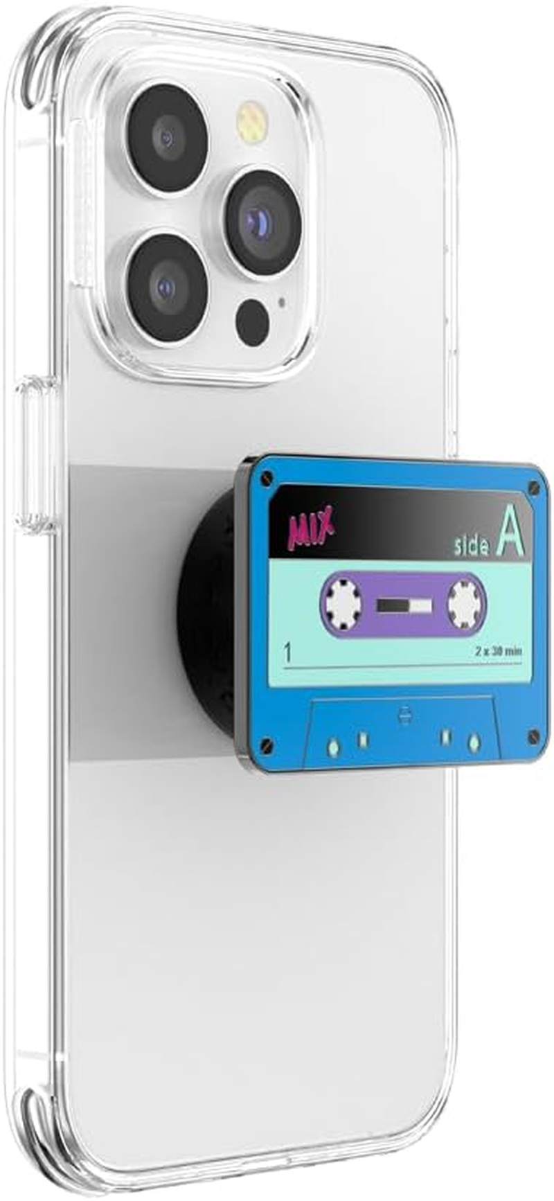 Popsockets: Popgrip - Expanding Stand and Grip with a Swappable Top for Smartphones and Tablets - Enamel Mix Tape - Enamel Mix Tape image number 3