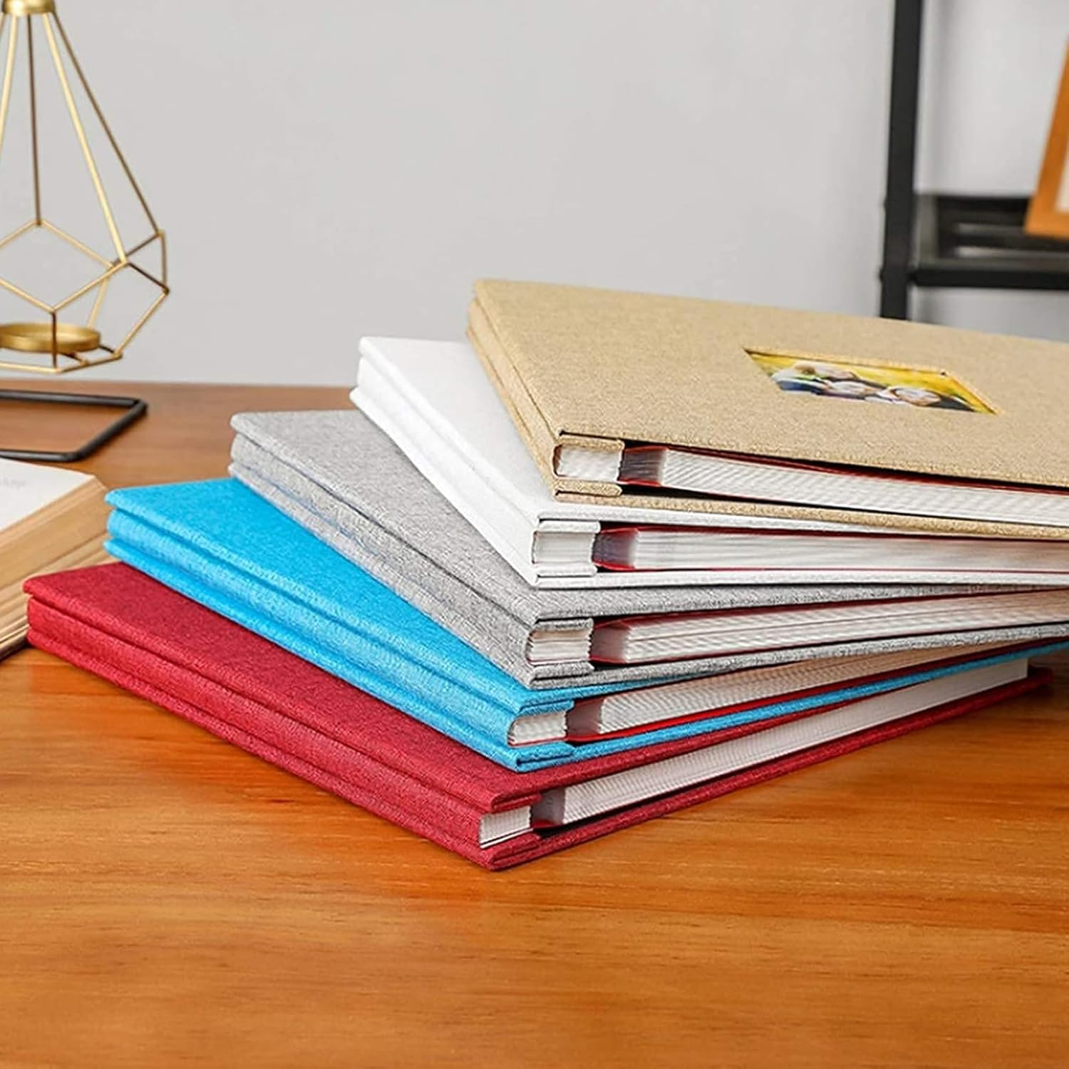 Photo Album, 40 Pages Self Adhesive Photo Book, 11X10.6 Inches,Diy Scrapbook Album for Baby Family Wedding Anniversary Vacation Pictures 11X10.6 Inches (Grey) image number 4