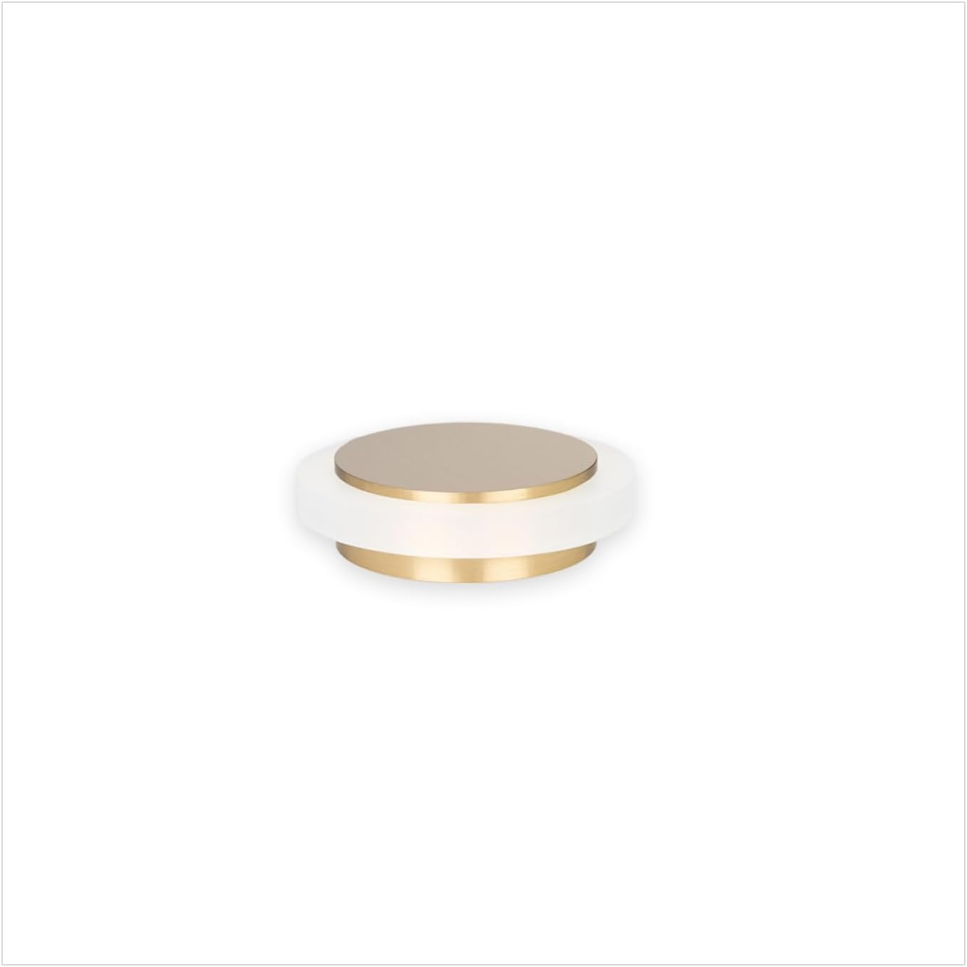 EVI Herrajes | Brass Door Stopper | &Oslash;35X13Mm | Floor Mounted | Adhesive Installation | White Protection | Great Adherence | Mod I-203-BLMT image number 3