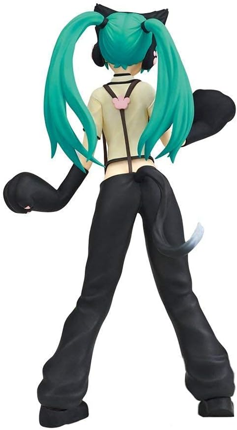 Sega Project Diva Arcade Future Tone Hatsune Miku Super Premium Action Figure Nyanko, 9" image number 2