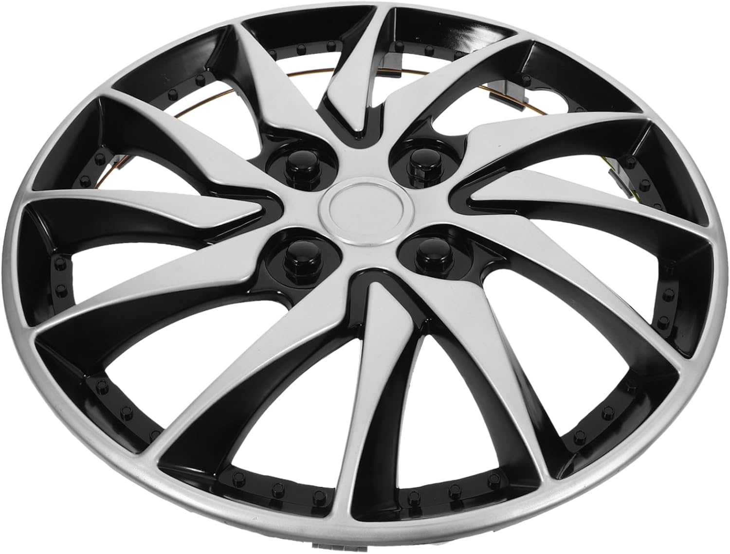 GARVALON Car Wheel Hub Covers Hubcap 14" Universal PP Hubcap Cover for Car Truck SUV Improved Design for Steel Wheel Protection Appearance Upgrade image number 2