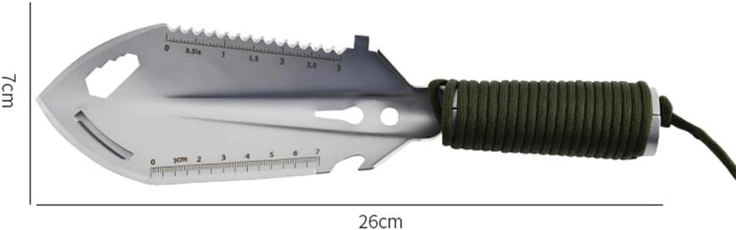 HHWRT Portable Survival Shovel, Entrenching Tool, Multifunctional Camping Gear Survivals Tools, Folding Survival Shovel, Camping Shovels, Versatile Gardening Trowel, Survivals Gear (2Pcs) image number 2