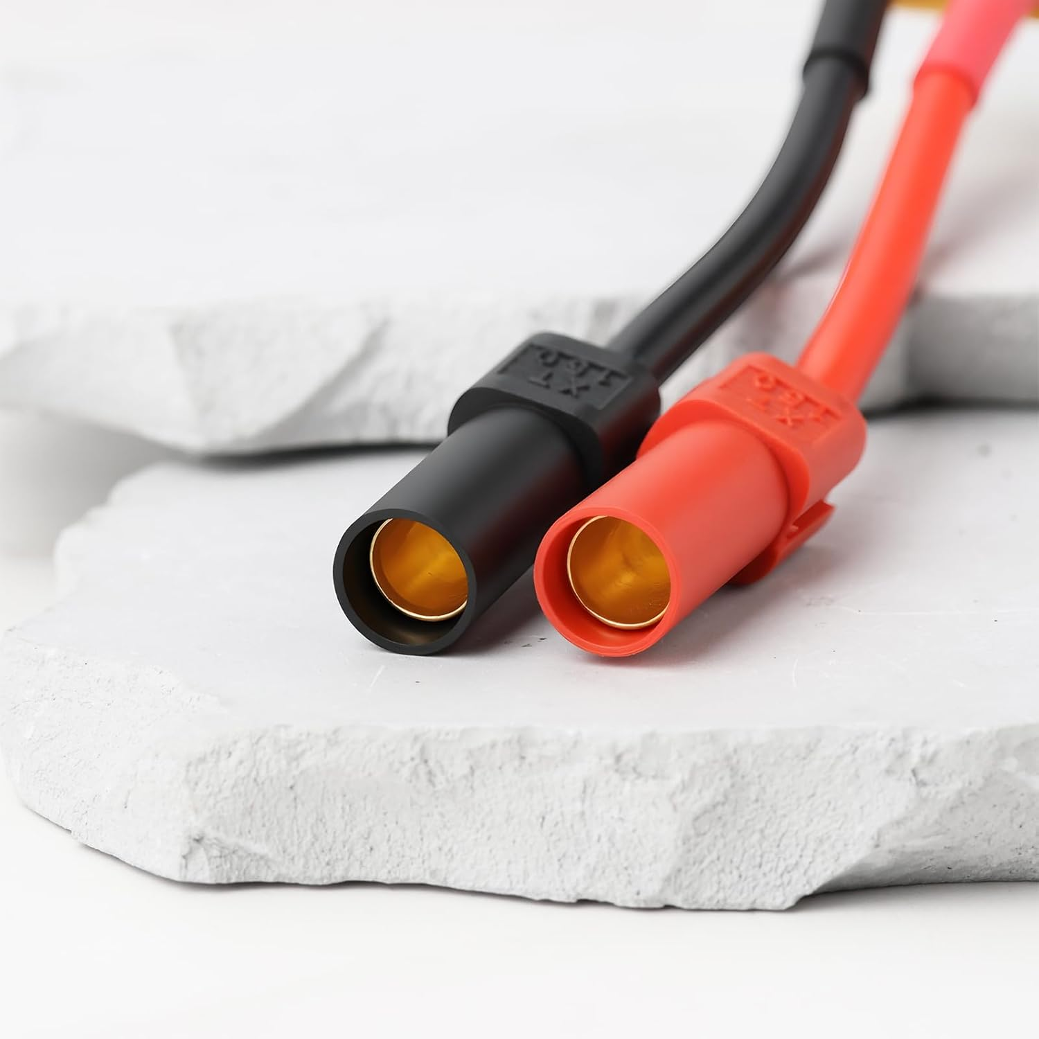 Ecsing XT90 Male to XT150 Sm- Sm+ Adaptor 75Mm 12AWG for Charger Speed ​​Controller Charging Cable Battery