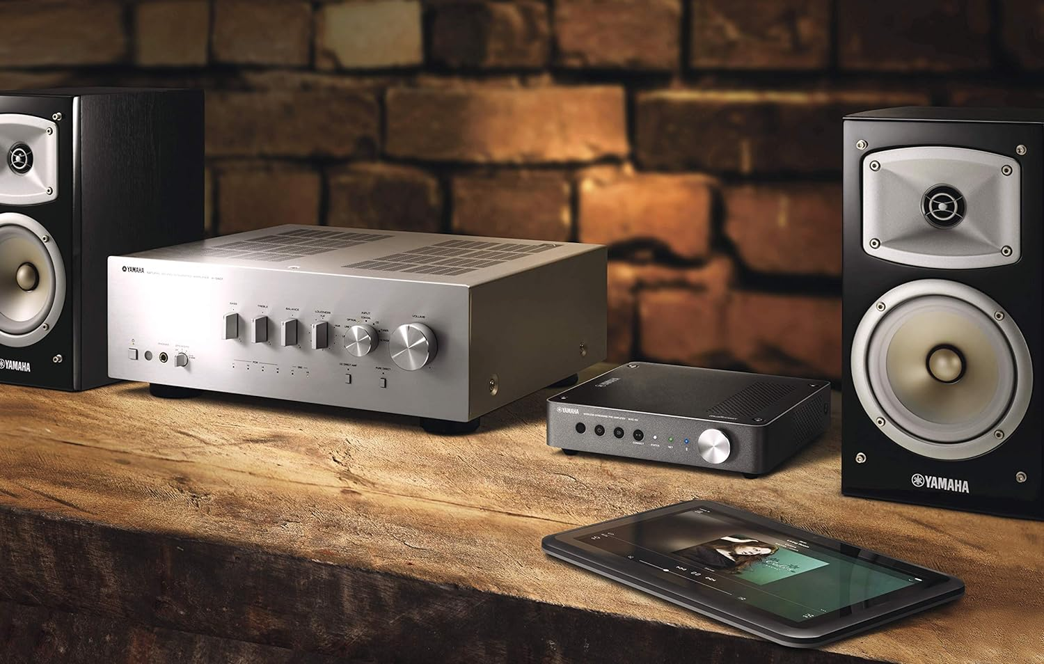 Yamaha WXC-50 Wireless Streaming Amplifier with Musiccast and Alexa Compatibility, Black image number 3