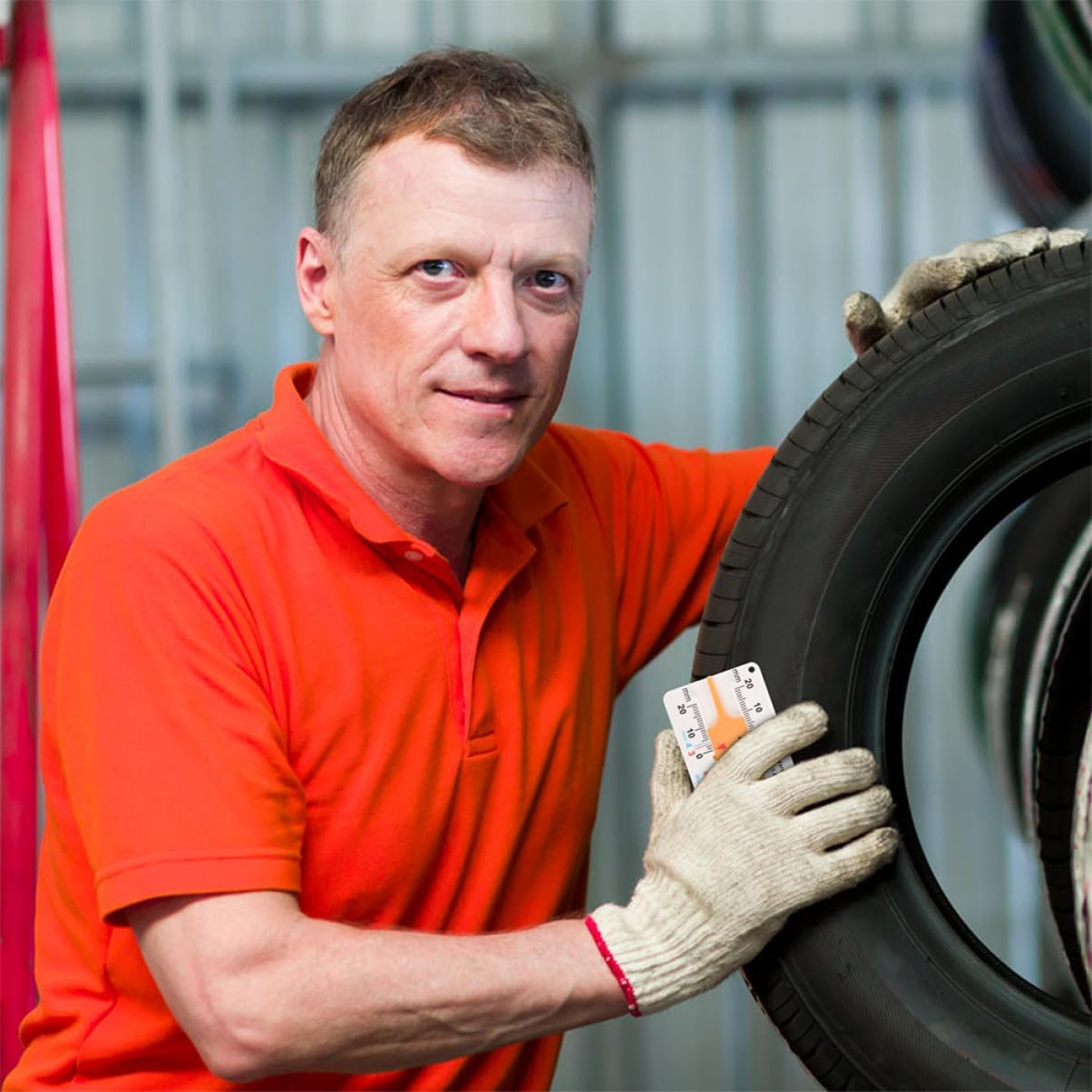 PENIKOKO 3Pcs Tire Tread Depth Gauge Tool Precision Measuring Instrument for Accurate Automotive Tire Thickness Compact and Lightweight for Home And