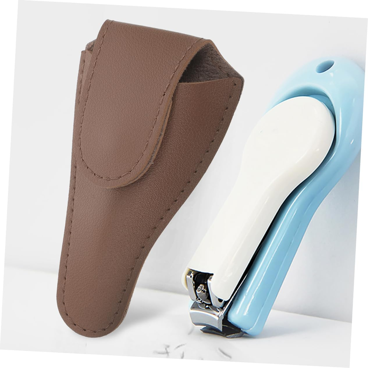 Ipetboom 4Pcs Pu Nail Scissors Holder Cuticle Clipper Protectors Manicure Pedicure Tool Cover for Toenails Manicure Supplies image number 2