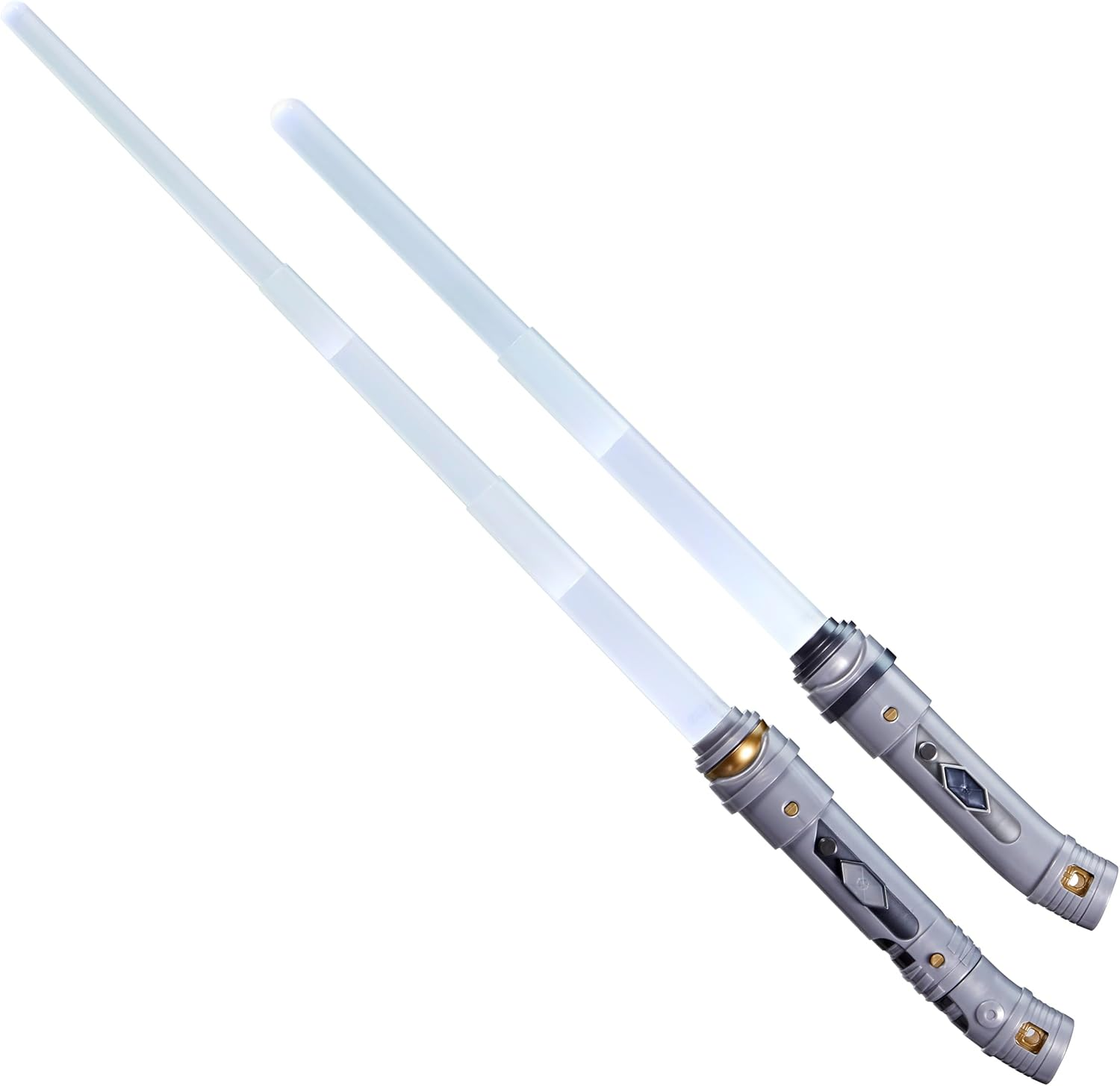 Star Wars Lightsaber Forge Ultimate Ahsoka Masterworks Set, Double-Bladed White Customizable Electronic Lightsaber, Star Wars Toys for Kids
