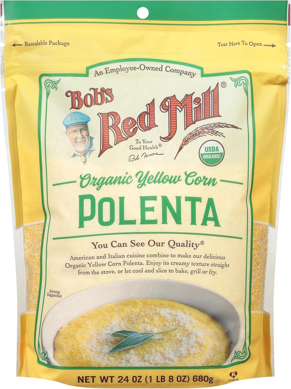 Bob'S Red Mill Organic Corn Grits/ Polenta, 24 Oz