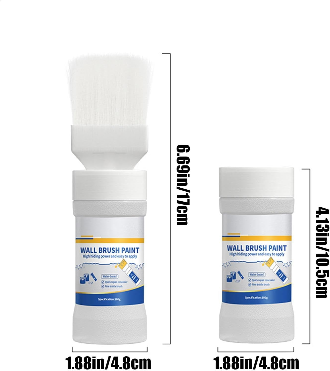 Wall Repair Paste, Safe Wall Touchup Paint, White Ceiling Paint, Wall Touchup Kit, Wall Stain Remover Paint, Paint with Brush for Walls, Home Wall Repair Kit, 180G Wall Repair Paste image number 3