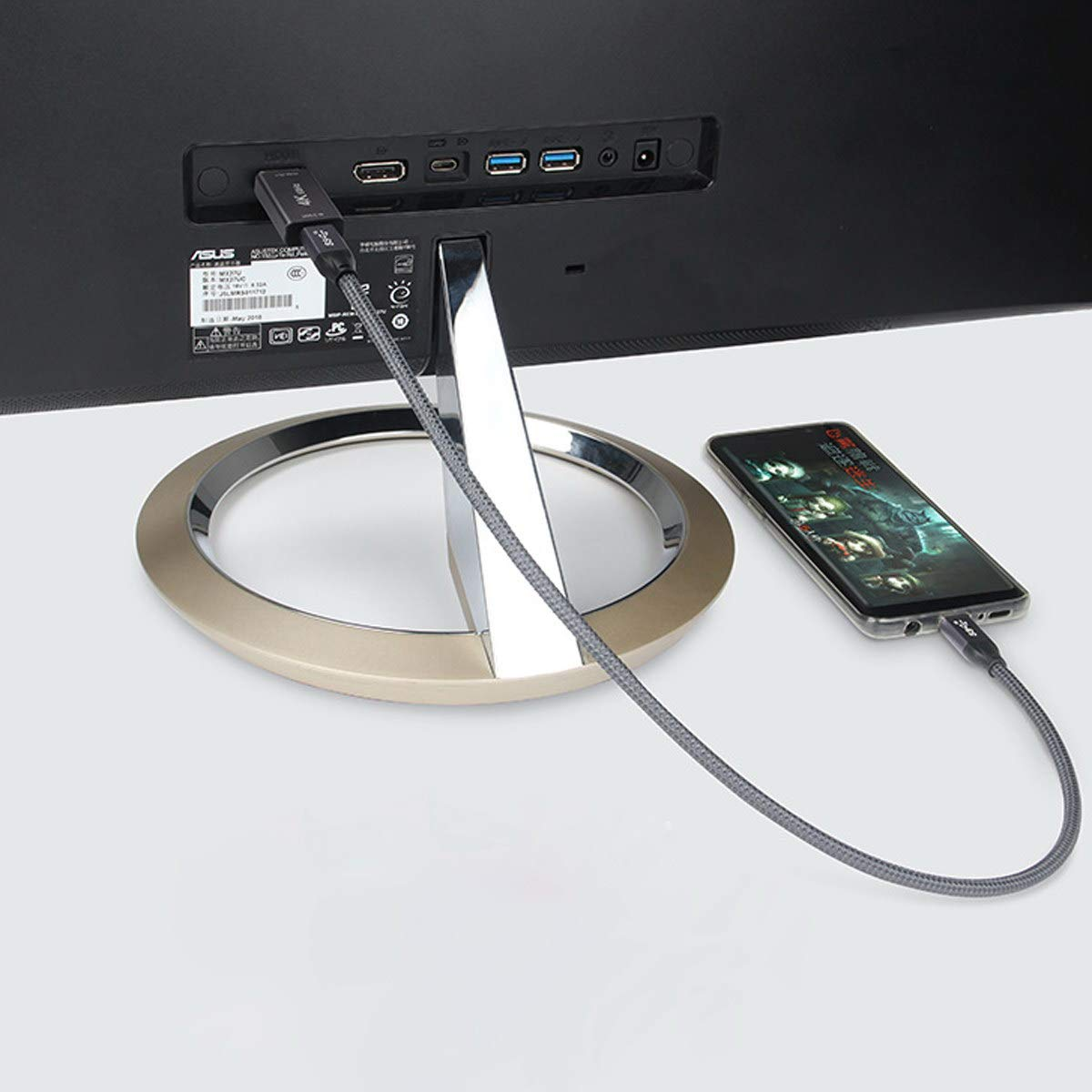 Xiwai 10Gbps 100W Cable USB-C Type C Female Source to HDMI Sink HDTV Adapter 4K 60Hz 1080P for Tablet & Phone & Laptop image number 5