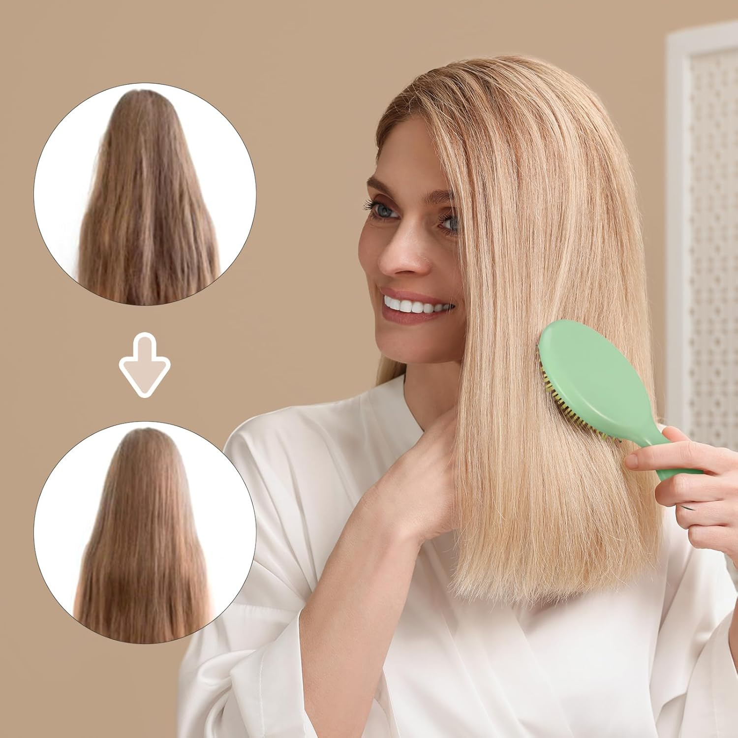 16 Pack Mini Wet Hair Brush Bulk Travel Detangling Brush Soft Bristles Wet Dry Hair Brush Kids Small Hair Brush for Kids Girls Multicolor image number 2