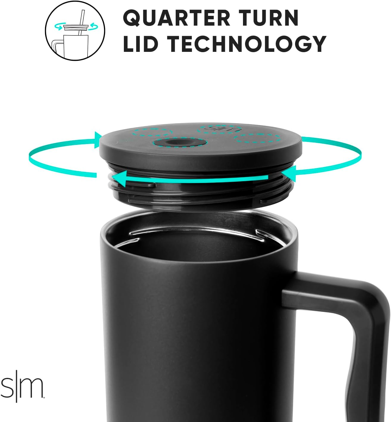 Simple Modern 30 Oz Tumbler with Handle and Straw Lid | Insulated Cup Reusable Stainless Steel Water Bottle Travel Mug Cupholder Friendly | Gifts for Women Him Her | Trek Collection | Sea Glass Sage