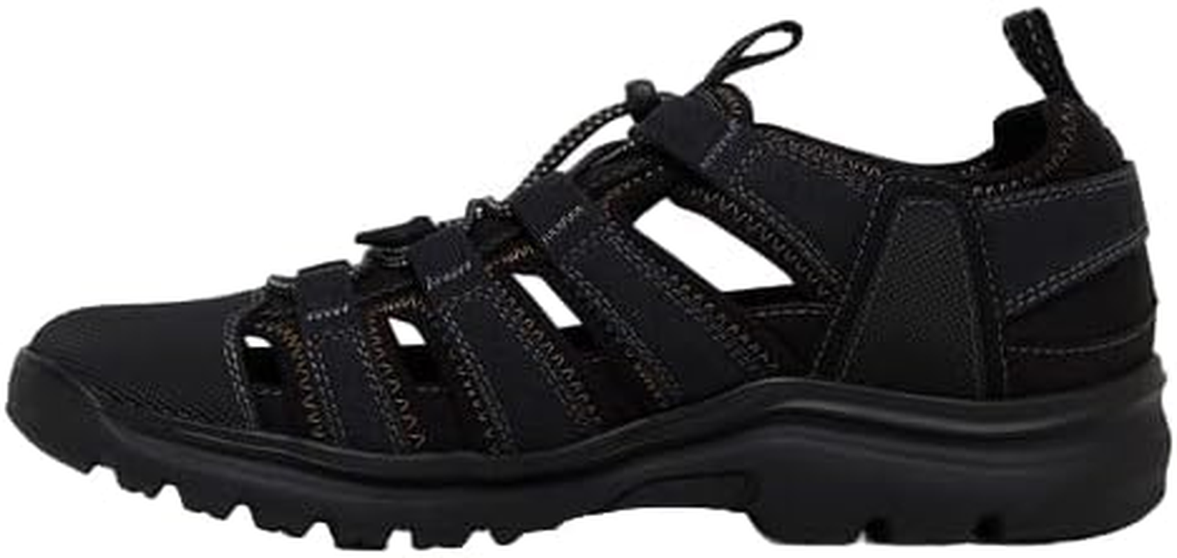 Hush Puppies Mens Black Asir Comfort Shoes Slide Sandals 7 image number 3