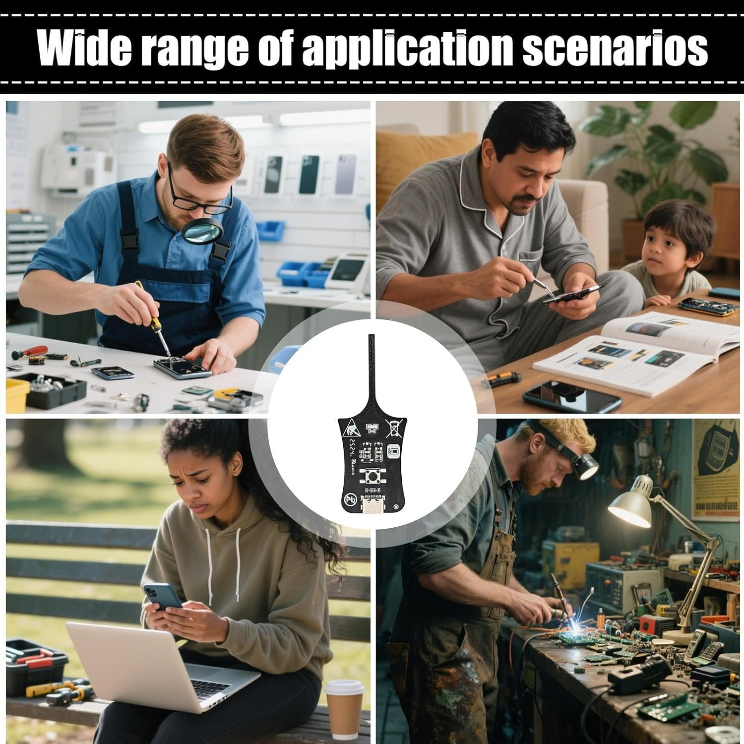 Electronic Motherboard Coil Tester, Inductor Detector Tool, Diagnostic Device, Quick Fault Check Tool for Mobile Phone Repair Professionals image number 6