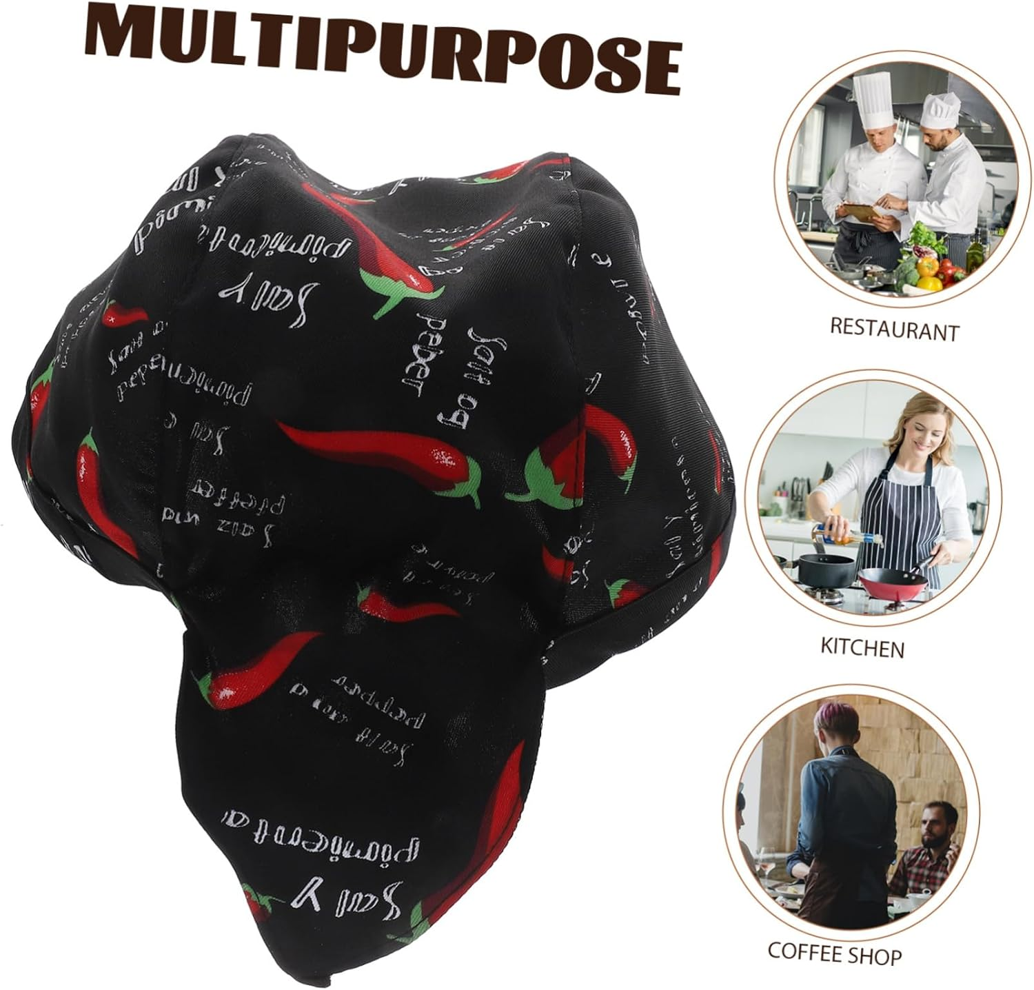 LIFKOME Restaurant Cap Suitable for Chef Hat Cooking Cap Chefs Hat Men Black Chef S Chefs Women Plate Working Restaurant Kitchen Helper Kitchen