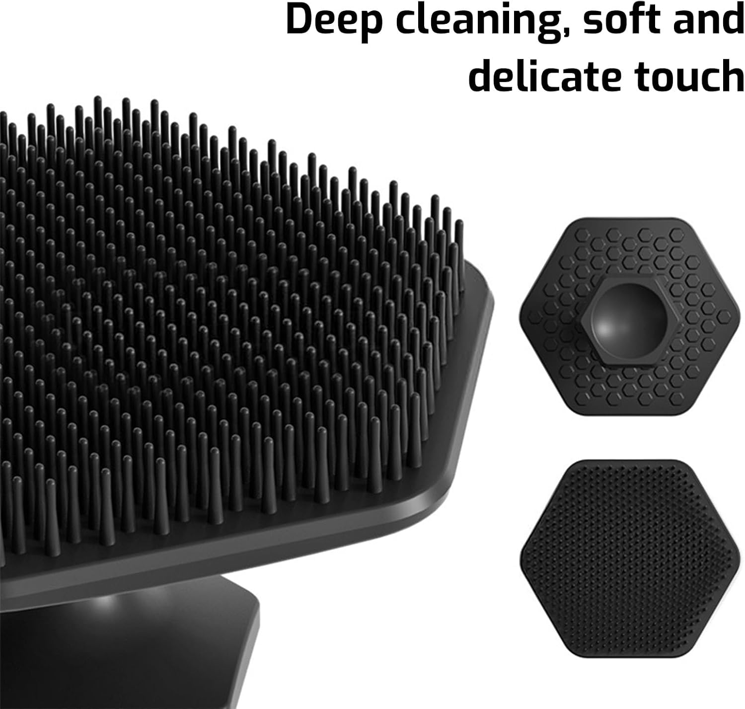 Tzylomirx Men'S Face Scrubber - Silicone Facial Cleansing Brush, Gentle Exfoliator Pad for Long - Long Lasting Bathroom and Shower Accessories (2Pcs) image number 4