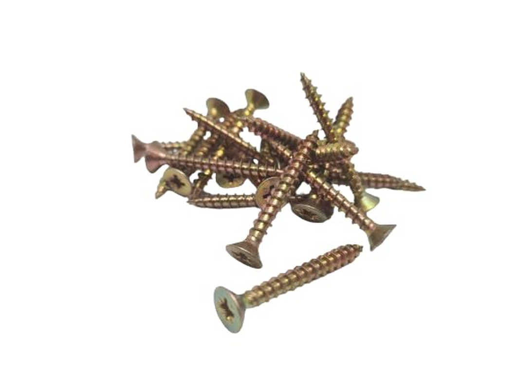 Carbon Steel Zinc Coated Cross Flat Countersunk Head Self-Tapping Screws, Wood, Gypboard (M3 = 4G X 20Mm-240Pcs) image number 1
