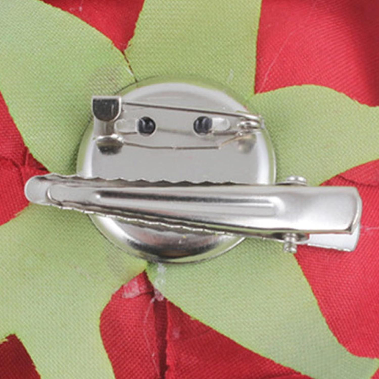 SUNTRADE Pack of 4 Women'S Rose Hairpin, Bridal Rose Brooch Hair Clip, Wedding Floral Clips for Women, Girls, Party, Wedding (Red) - Black image number 2