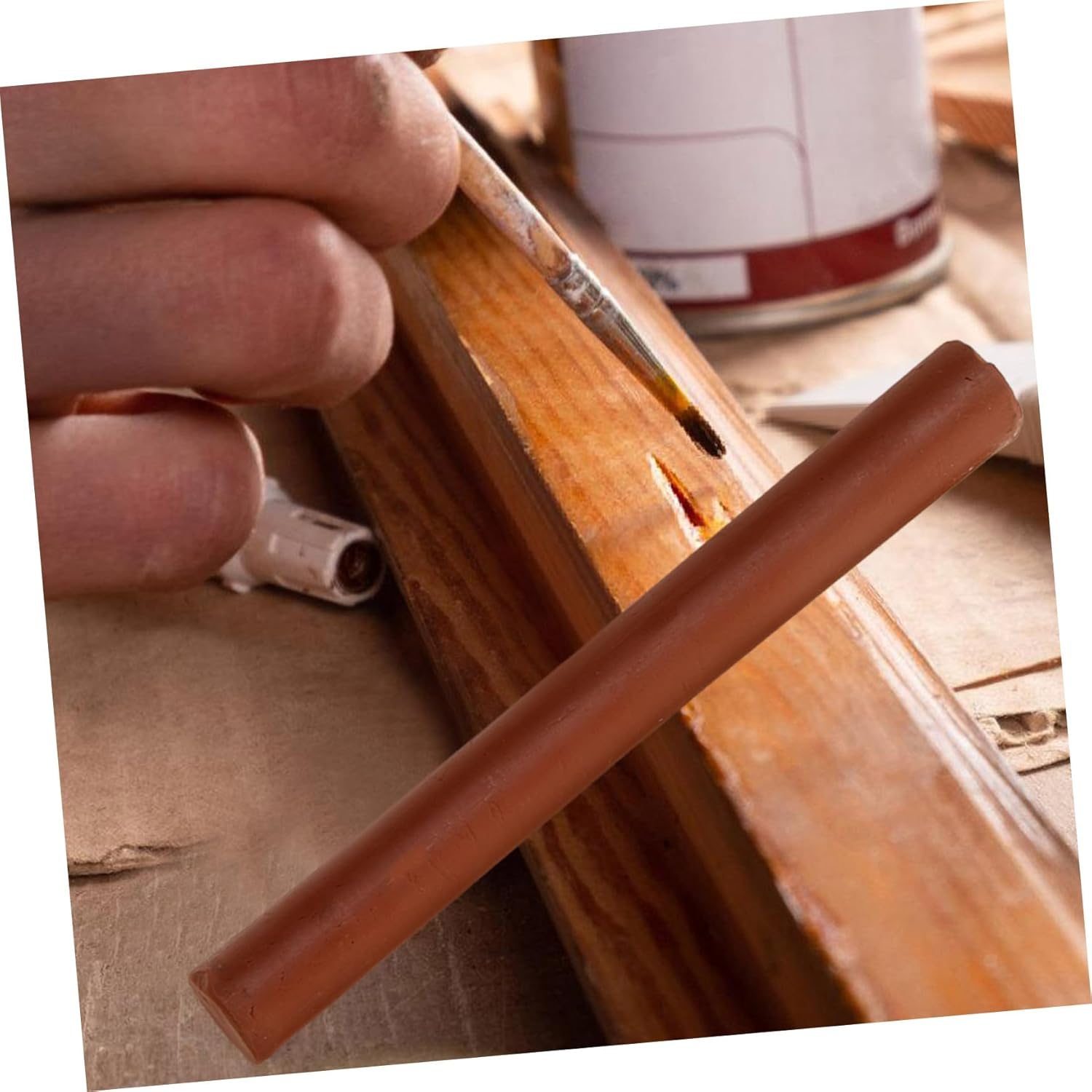 ARTIBETTER 5Pcs Multi-Use Furniture Repair Markers for Wood Floors Fast-Drying Pens for Scratches and Dents Easy to Use Furniture Repair Crayons for Restoration image number 5