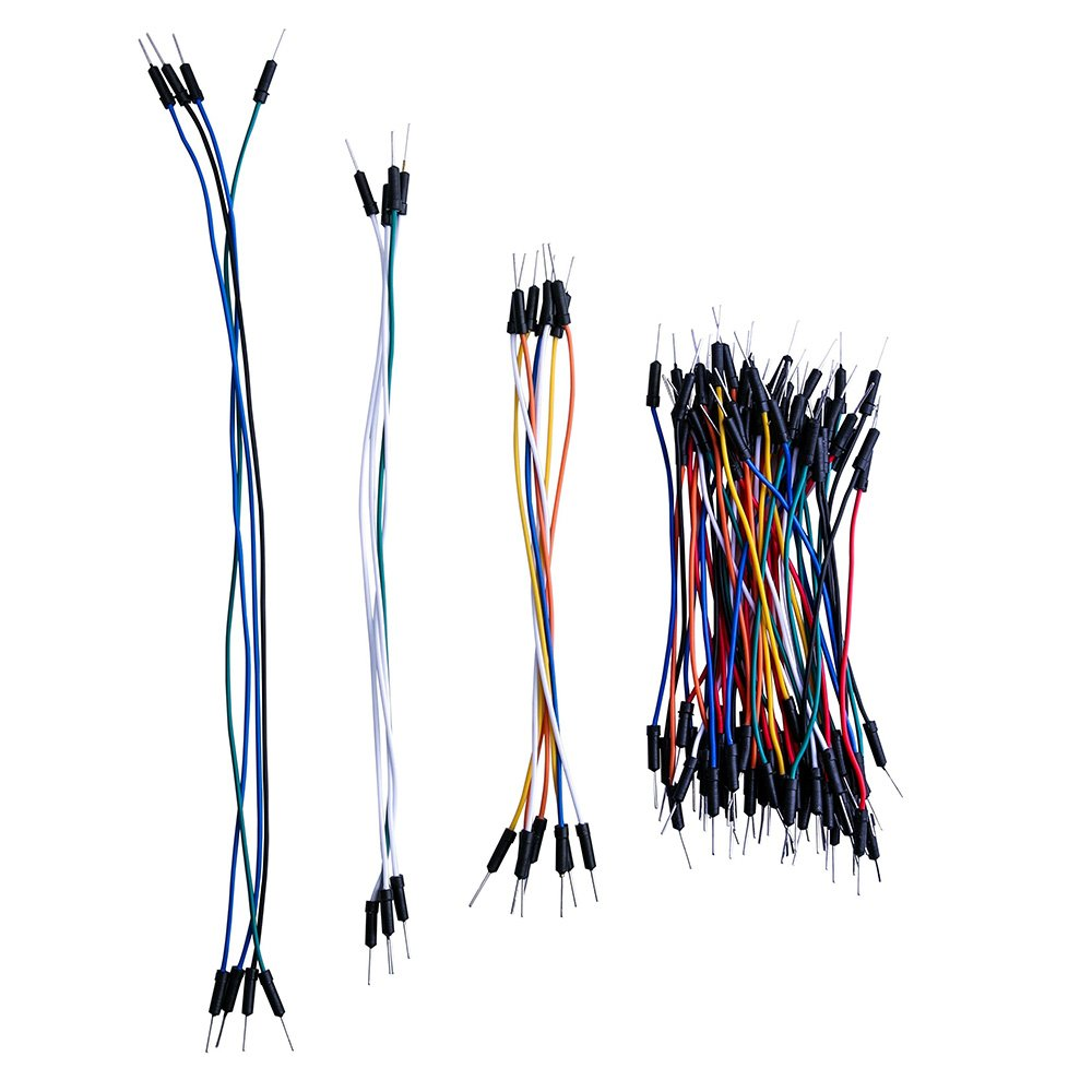 ELEGOO 130Pcs Solderless Flexible Breadboard Jumper Wires Kit Male to Male for Arduino Breadboard image number 1