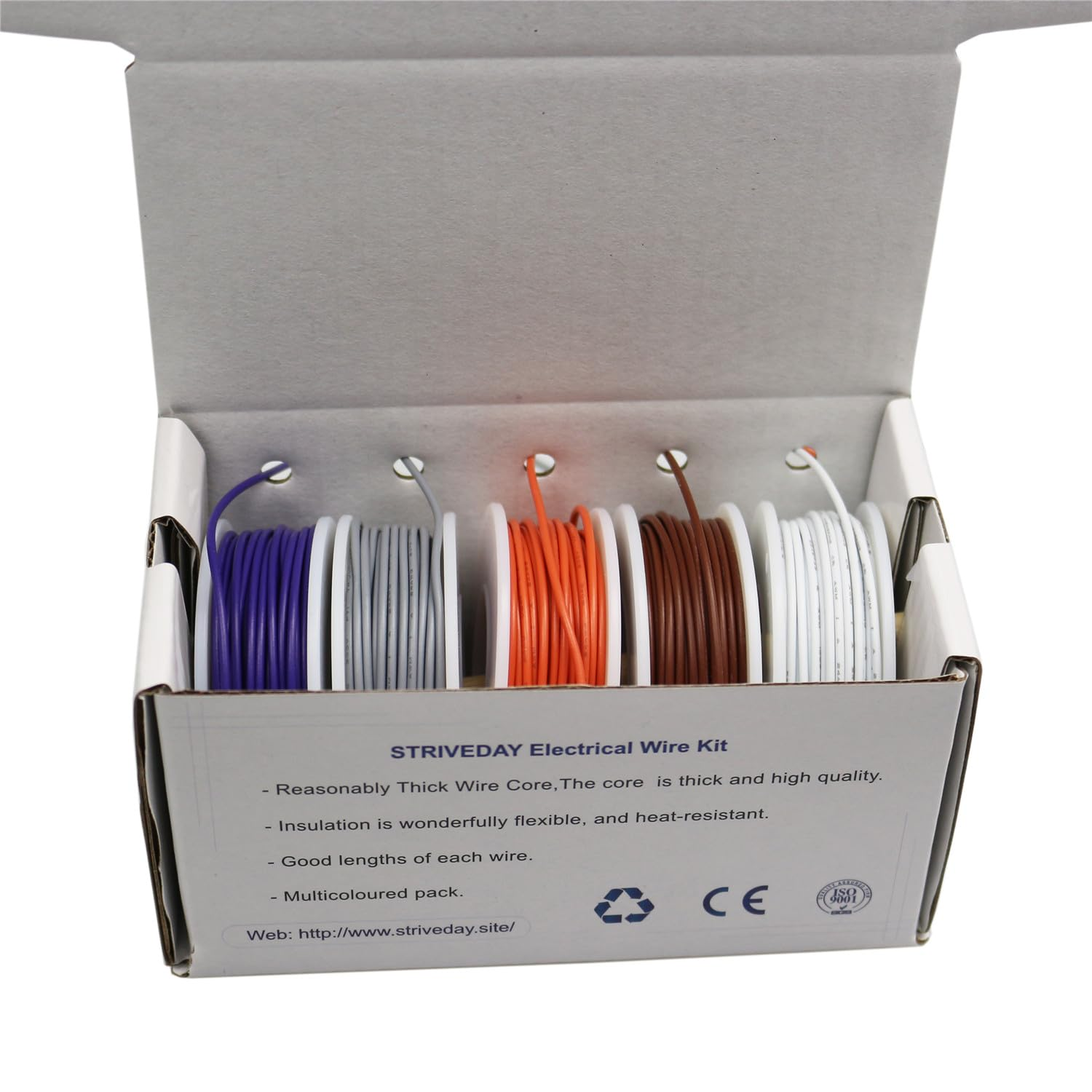 Strivedaytm 20 AWG Flexible 1007 Electric Wire - 20 Gauge Copper Hook up Cable, 300V Electronic Stranded Cable for DIY Box-2 image number 6