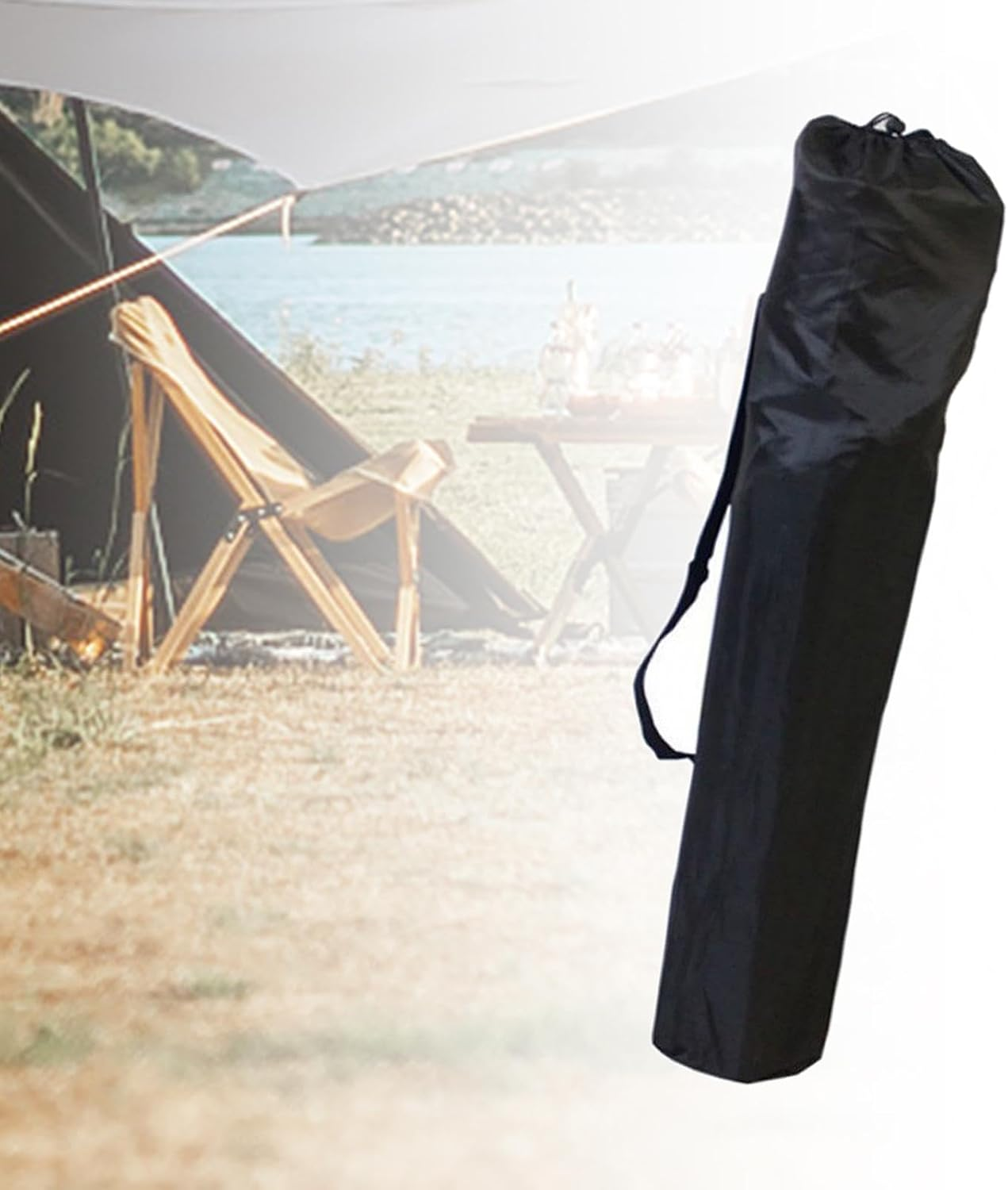 Eigell Lawn Chair Organizer Recliner Storage Bag Portable Weekender Bag Camping Chair Replacement Bag Folding Chair Carrying Bag for Picnic Travel, 82X22Cm image number 2