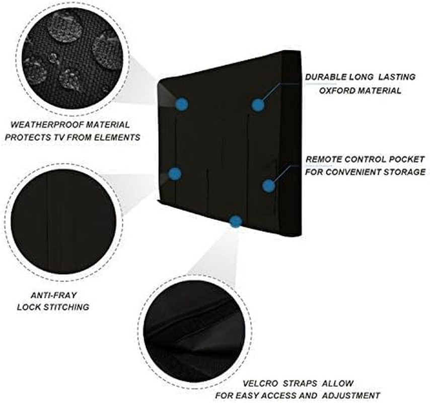 Outdoor TV Covefull Protection Screen Cover Waterproof Dustproof Furniture TV Covers for Outdoor Garden Pool Television Screens (40-42)（37" W X 24" H X 5" D/106Cm*67Cm*13Cm） image number 1