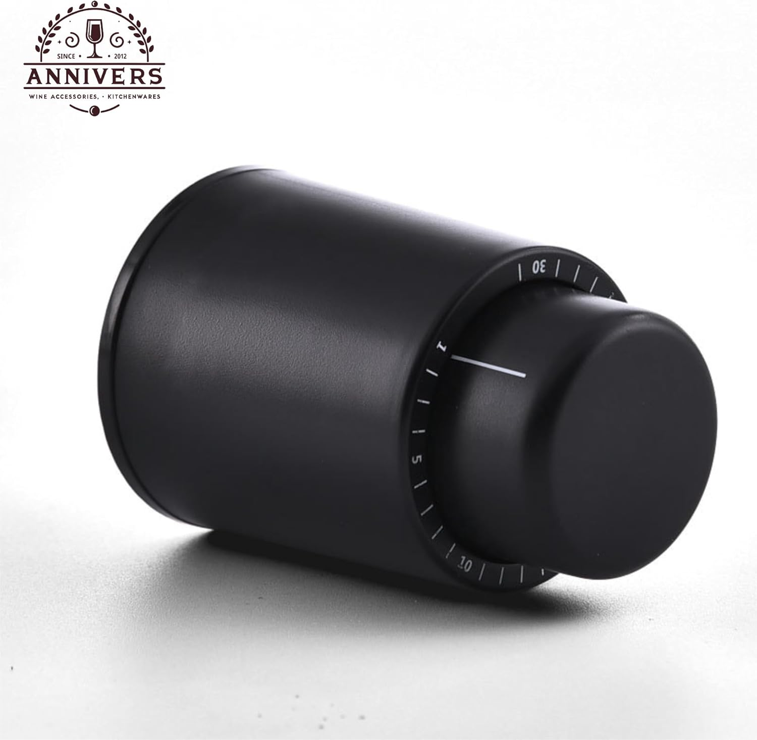 ANNIVERS [4 Pack] Vacuum Wine Bottle Stopper Wine Cork Air Pump Wine Stopper Saver Sealer, Reusable Leak Proof Silicone Seal Keep Fresh with Date Scale for All Wine Bottles, Bouchon Bouteille De Vin image number 1