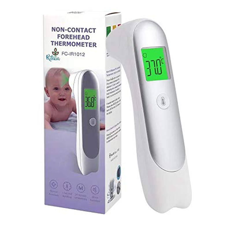 Baby Thermometer Ritalia&reg; Digital Forehead Thermometer Non-Touch for Adults and Kids - Accurate Infrared Sensors for Clinically Readings Less than 1S - LCD Screen 3 Colors image number 6