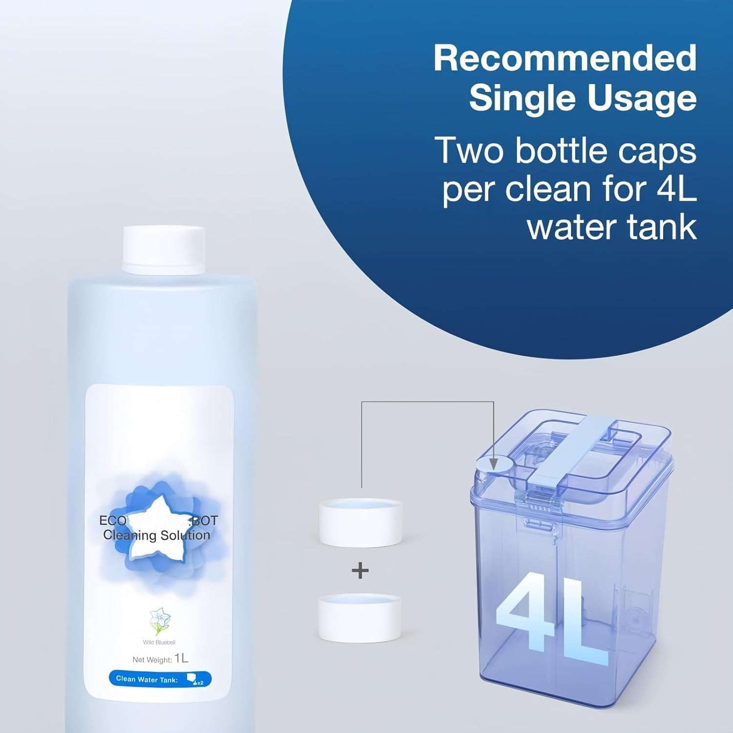 Original 1L Floor Cleaning Solution Compatible for ECOVACS Deebot T10/X1/T20/T30 Pro Omniomni/T10 Turbo/X1 Turbo/X5 X8 Pro Omni (3 Bottle) image number 5