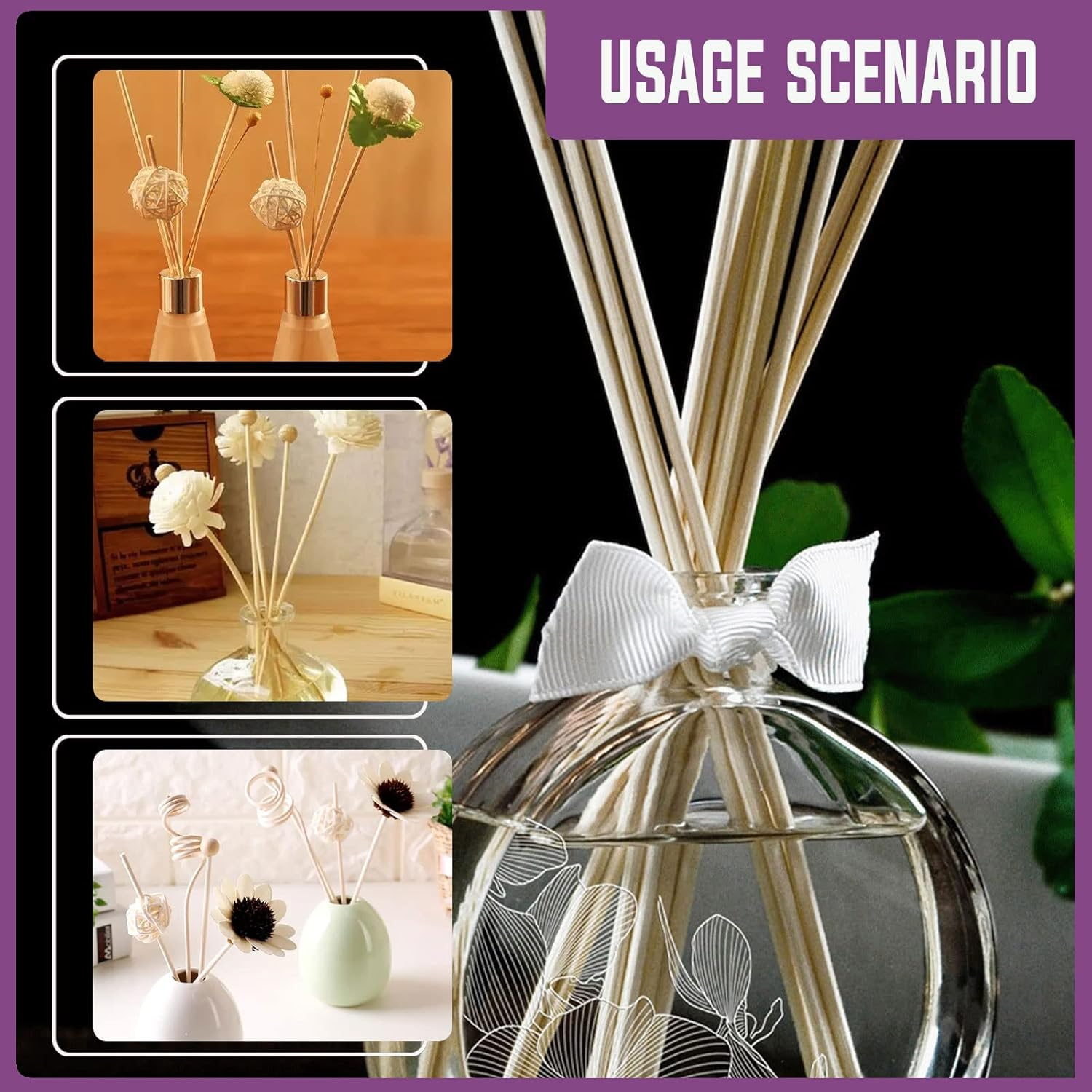 Swpeet 160Pcs OD 1/8" 3/16" 1/4" 5/16" 3/8" Length 6Inch/150Mm Wooden Dowel Rods Craft Wood Sticks Assortment Kit, Unfinished Dowel Small round Hardwood Sticks