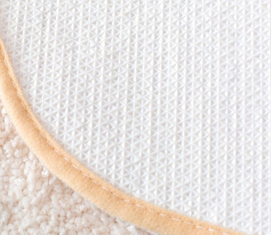 18.8X25.5'' Egg Bath Mats, Soft and Absorbent Microfiber Bath Rugs, Non-Slip Shaggy Shower Carpet, Machine Wash Dry, Soft Shower Rugs for Bathroom Floor, Tub and Shower, Egg image number 2