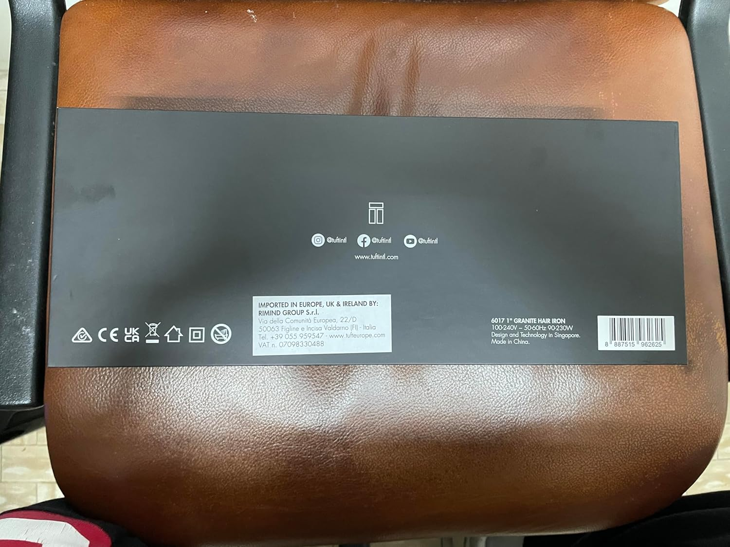 TUFT Granite 1Inch Hair Straightener 250C Black image number 4