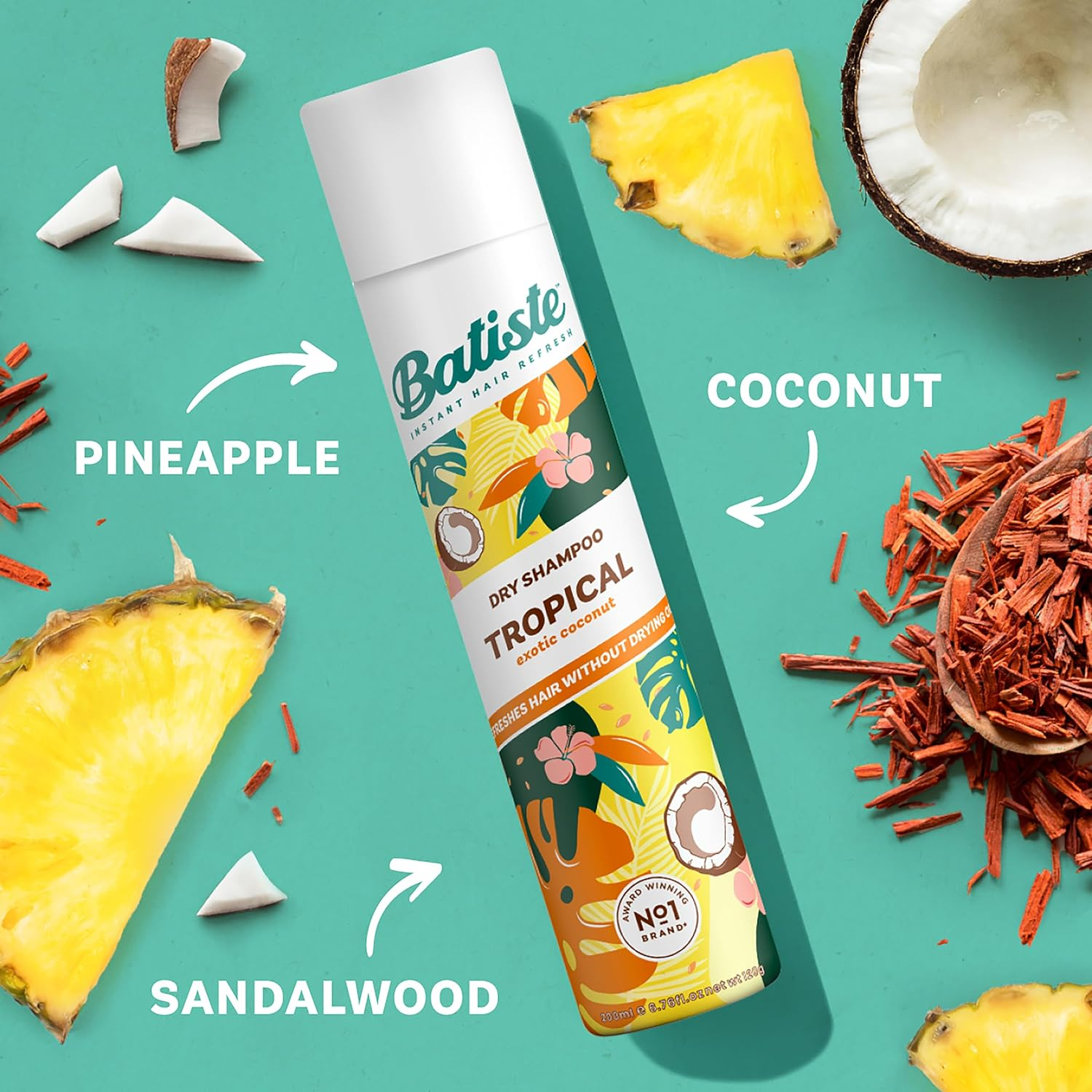Batiste Summer Vibes Dry Shampoo Collection - 1X Batiste Tropical 200Ml + 1X Batiste 24H Fresh 200Ml image number 5