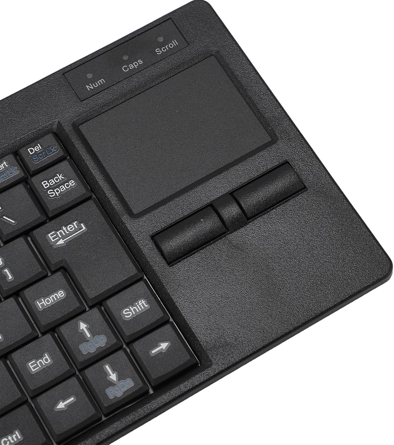 Compact USB Wired Keyboard with Hub, IP68 Waterproof Ultra Thin Industrial Keyboard with Touchpad, for Laptop Notebook PC image number 2