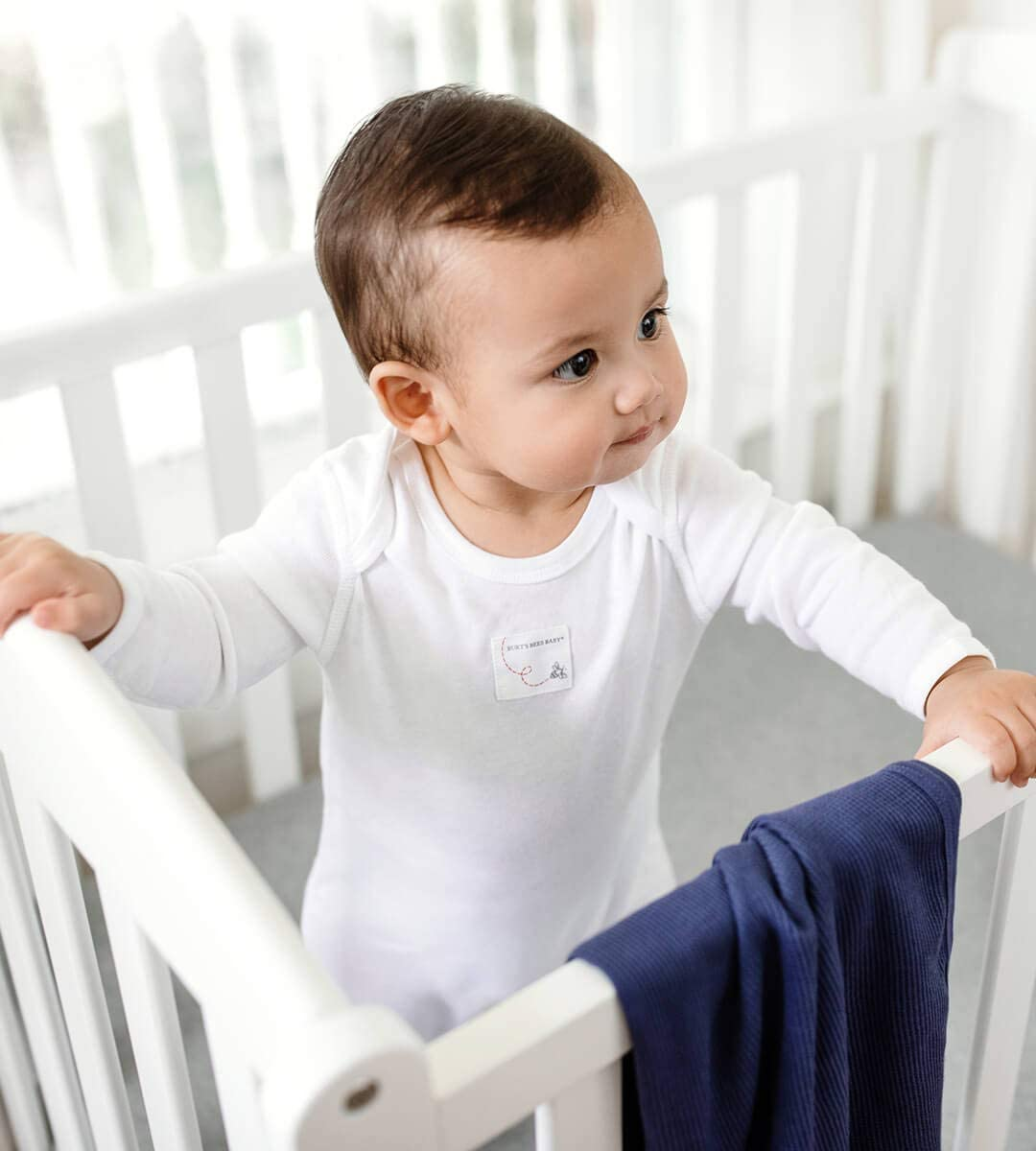 Burt'S Bees Baby Baby-Boys Matelasse Organic Baby Kimono One Piece Jumpsuit image number 7