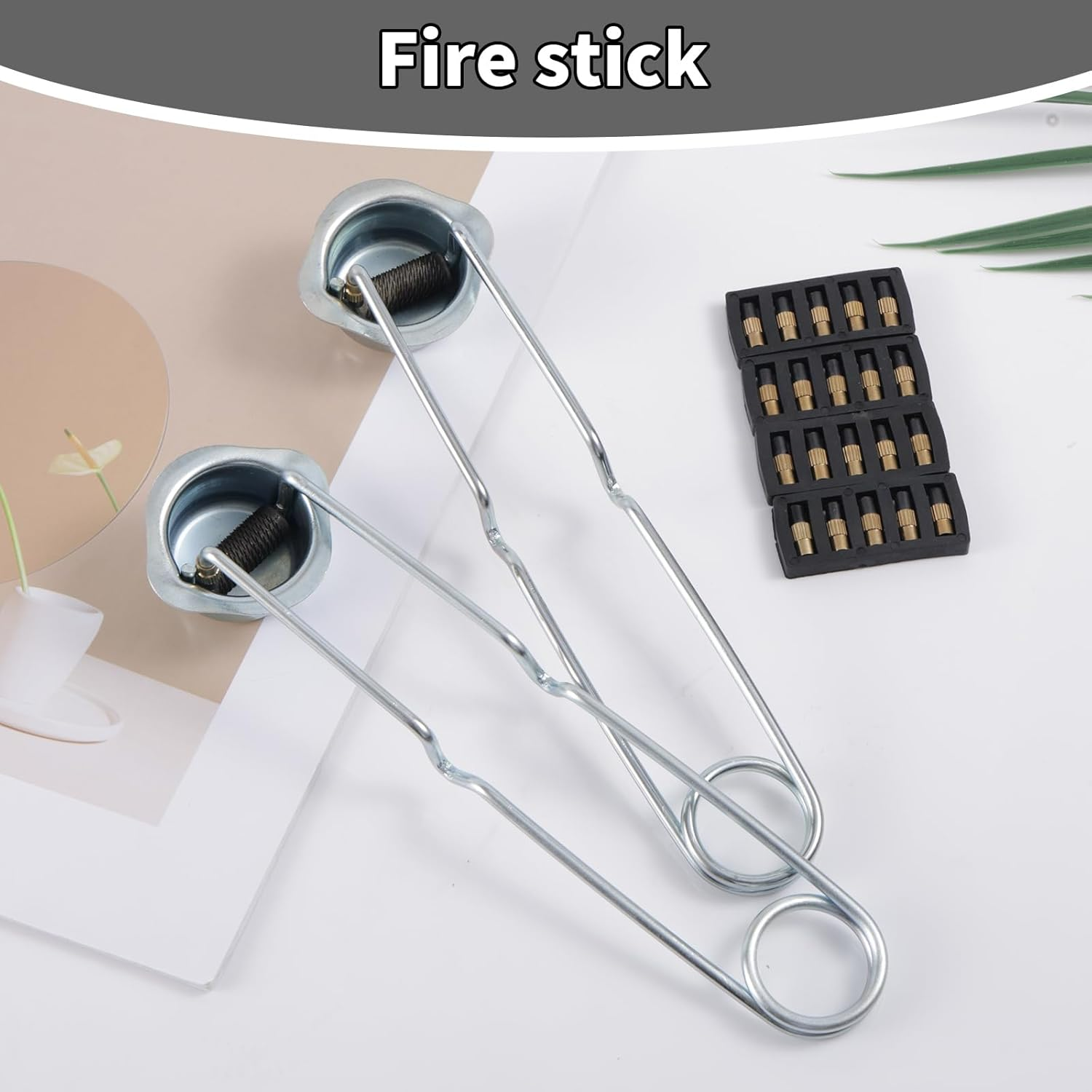 2Pcs Torch Striker, Single Flint Spark Lighter with 20 Extra Flint Replacement for Cutting, Brazing & Welding image number 1