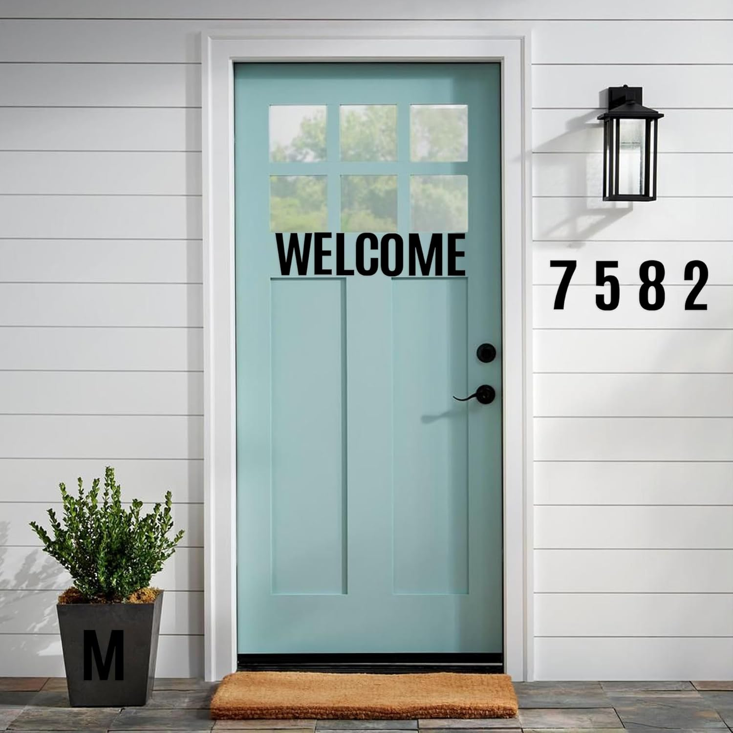 24 Sheets Letter Stickers Bulletin Board Letters Large 4 Inch Vinyl Alphabet Stickers Big ABC Numbers Peel and Stick for Poster Board Classroom Mailbox Crafts Window Door Decoration (Black) - Black image number 6