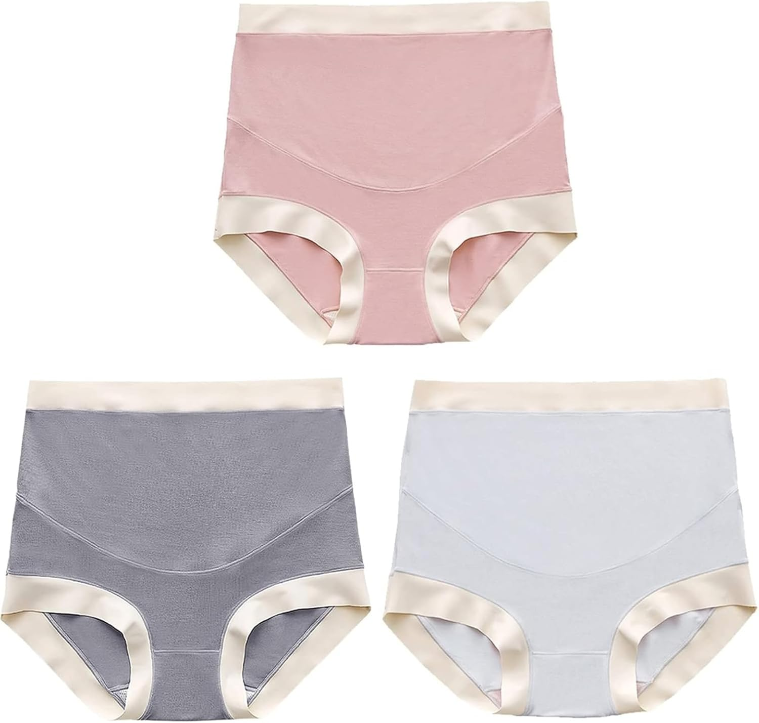 Women'S High-Waisted Modal Maternity Briefs &ndash; Soft Absorbent Over-Bump Pregnancy Panties 3-Pack image number 2