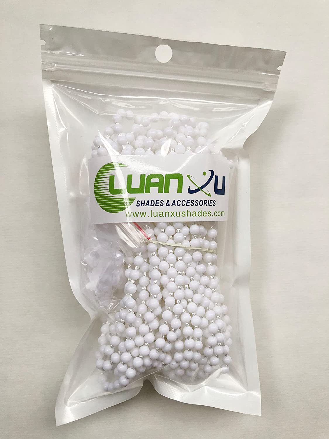 Luanxu 10 Meters Roller Blind Chain with 10 PCS Connectors Roller Shade Chain Drive Replace for Roller Roman Venetian Honeycomb Vertical Zebra Blind Chain Cords (#10, 10.94 Yards) image number 5