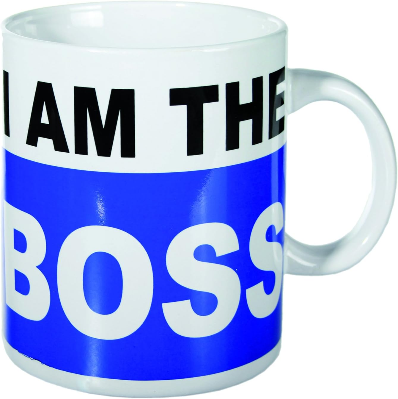 Out of the Blue I 'M the Boss Mug Made from Porcelain 13 X 11 Cm Mug XL Tea/Coffee Mug image number 1