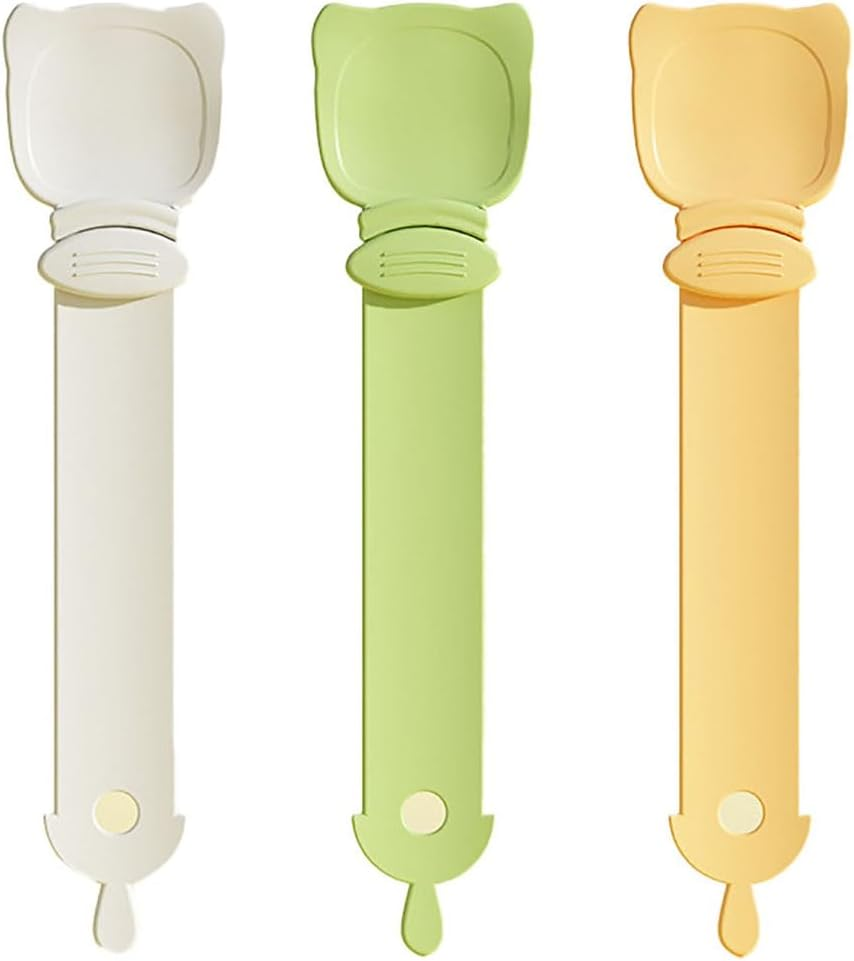 Cat Treat Spoon 3 Pack, Happy Spoon for Cat Treats,Cat Strip Squeeze Spoon Cat Food Spoon, Cat Strip Feeder Lickable image number 1